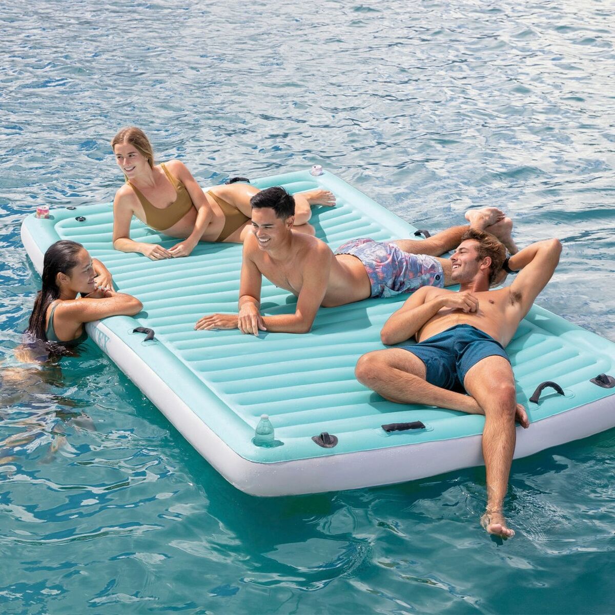 Inflatable Pool Float Intex Sega Balts Tirkīzs 310 x 18 x 183 cm